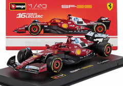 Macheta Bburago 1:43 Ferrari Racing Leclerc Bb36852/16