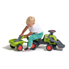 Tractor ride-on BabyClaas cu incarcator frontal, volan, claxon, excavator si remorca, FK 312N