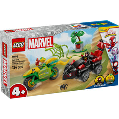 LEGO® Marvel Spin Și Electro Într-O Urmărire Cu Dino-Vehicule