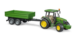 Tractor Bruder Agriculture - John Deere 5115M, cu remorca basculabila 02108