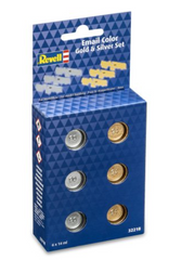 Set De Culori Email – Auriu & Argintiu (6X 14Ml) – Revell Rev32218