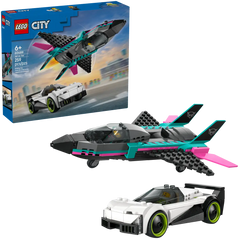 LEGO® City – Avion cu reacție vs. mașină