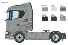 Macheta automodel de construit Camion si remorca Scania S770 Norm. Roof Grey Cab Scara 1:24 Italeri 3971