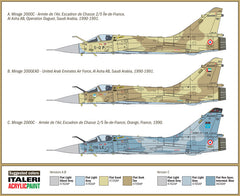 Macheta aeromodele de construit Italeri Gulf War Dassault Mirage 2000C 25th Anniversary 1:72 ITA 1381