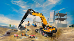 LEGO® City - Excavator galben de constructii 60420, 633 piese