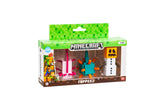 FIGURINE MINECRAFT 3D TOPPEEZ 3 BUC AXOLOTL-GUARDIAN-SNOW GOLEM PMIMC2021-AGS