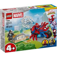 LEGO® Marvel Spidey Pe Motocicletă Vs Rhino