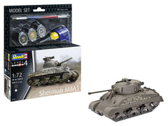 Set Macheta Revell Vehicul Militar Sherman M4A1 Scara 1:72Rev63290