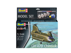 Aeromodel de construit Revell CH-47D Chinook 104 piese; 63825