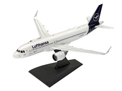 Aeromodel de construit Revell Airbus A320neo Lufthansa New Livery cu vopseluri pensula si adeziv 1:144 REV 63942