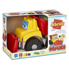 Masinuta cu Bascula Ecoiffier si 15 Cuburi Abrick 7819