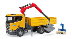 Camion de constructii Bruder - Scania Super 560R, cu macara, 1:16 03551