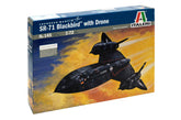Macheta aeromodele de construit Italeri Lockheed SR-71 "BLACK BIRD" with Drone 1:72 ITA 0145