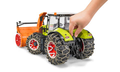 Tractor Bruder Agriculture - Claas Axion 950, cu lanturi si freza de zapada 03017