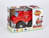 Masinuta de Pompieri Ecoiffier cu 15 Cuburi Abrick 7818