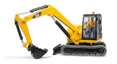 Mini Excavator Bruder Construction - CAT, cu muncitor 02466
