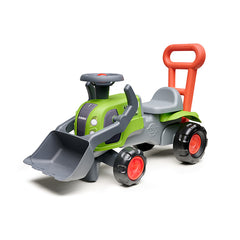 Tractor Falk Ride-on BabyClaas cu incarcator frontal, volan, claxon și maner, FK 312D
