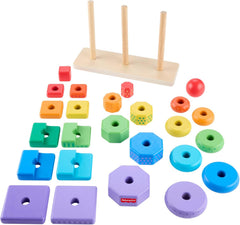 Mattel Wood: Piramida Din Lemn Fp Mthxt76