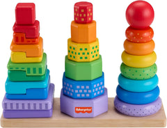 Mattel Wood: Piramida Din Lemn Fp Mthxt76