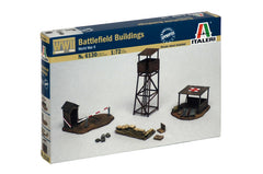 Macheta militara de construit Battlefield Buiildings Scara 1:72 Italeri 6130