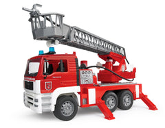 Camion de pompieri Bruder Emergency - Man TGA cu scara, pompa de apa si sirena 02771