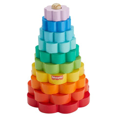 Mattel Wood Jucarie Din Lemn - Piramida Cu Inele Fp Mthxt77