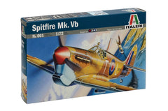 Macheta aeromodele de construit Italeri Supermarine Spitfire Mk.Vb 1:72 ITA 001