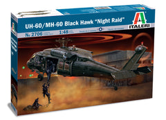 Macheta aeromodele de construit Italeri Sikorsky UH-60/MH-60 Black Hawk "Night Rider" Helicopter 1:48 ITA 2706