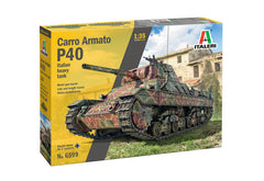 Macheta militara de construit Vehicul Carro Armato P40 Scara 1:35 Italeri 6599