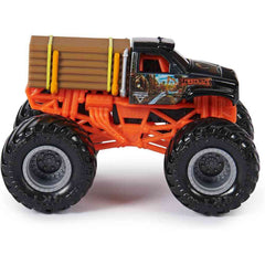Set 2 masinute Monster Jam scara 1/16, Lumberjack vs Axe, SPM6064128-20144318