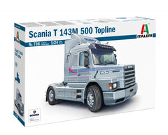Macheta automodel de construit Camion si remorca Scania T143 M500 Topline Scara 1:24 Italeri 0736