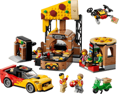 Set de constructie LEGO® City Experienta livrarii de pizza cu vehicule 60496, Jucarii pentru Copii de 6+ ani, Jucarii pentru Baieti si Fete, Idee de Cadou pentru Copii