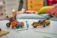 LEGO® NINJAGO® - Vehiculele transformabile ale lui Kai si Cole 71864, 394 piese