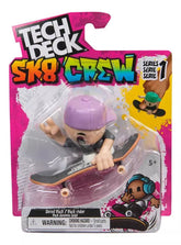 Set Tech Deck, mini skateboard cu figurina SK8 Crew, casca mov, SPM6071054-20149434