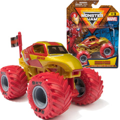 Monster Jam Camionul Gigant Marvel Monster Truck Scara 1/64 Iron Man Spm 6069960-20148214