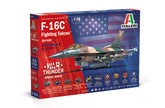 Macheta militara de construit Avion War Thunder F-16C Fighting Falcon Scara 1:48 Italeri 35105