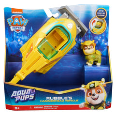 Figurina si vehicul Paw Patrol Aqua Rubble`s Hammerhead vehicle, SPM6065229-20139010