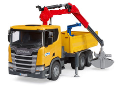 Camion de constructii Bruder - Scania Super 560R, cu macara, 1:16 03551