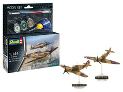 Avion Revell Model Set Spitfire Mk.Ia Hurricane Mk.I Scara 1:144 Rev63771