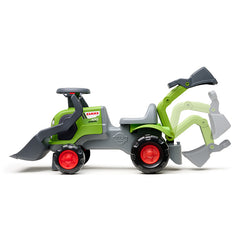 Tractor ride-on BabyClaas cu incarcator frontal, volan, claxon, excavator si remorca, FK 312N