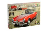 Macheta Automodel de construit Italeri Alfa Romeo Giulietta Spider 1300 1:24 ITA 3653