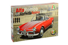 Macheta Automodel de construit Italeri Alfa Romeo Giulietta Spider 1300 1:24 ITA 3653