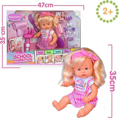 Papusa bebelus Nenuco hairstyles NFNA7000