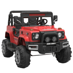 Masinuta Electrica Jeep Defpower  cu 2 Locuri, Telecomanda si Functie MP3,Rosu
