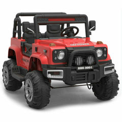 Masinuta Electrica Jeep Defpower  cu 2 Locuri, Telecomanda si Functie MP3,Rosu