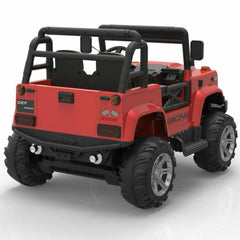 Masinuta Electrica Jeep Defpower  cu 2 Locuri, Telecomanda si Functie MP3,Rosu