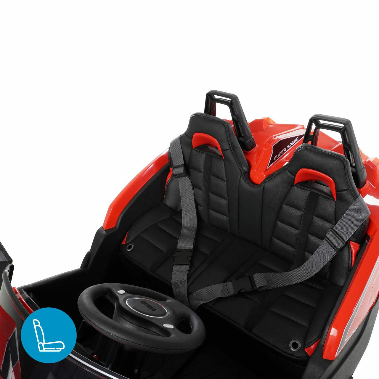 Masinuta Electrica,GT Super Speed JC888, 4 x4,2 locuri,Rosu