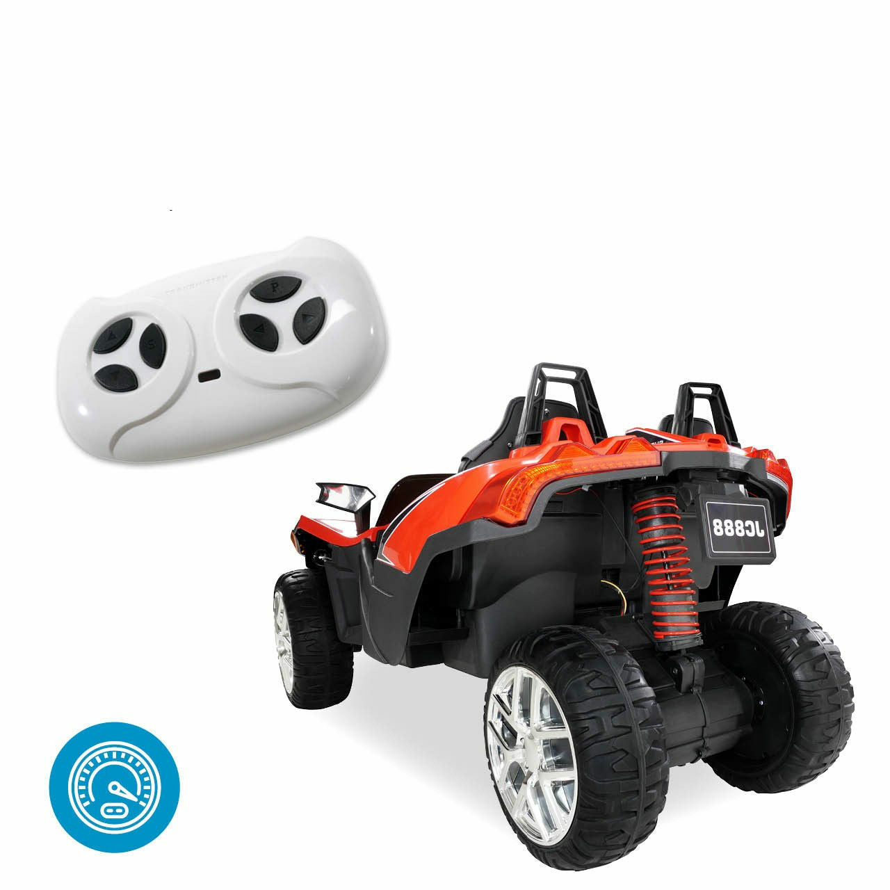 Masinuta Electrica,GT Super Speed JC888, 4 x4,2 locuri,Rosu