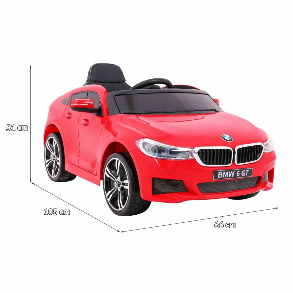 Masinuta electrica BMW 6 Series GT, rosu