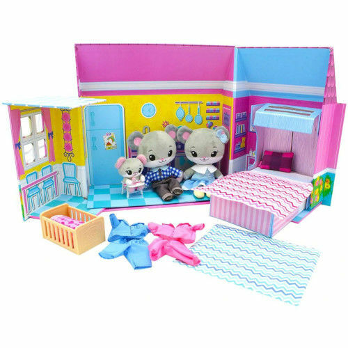 Jucarii Teddy Bear Toys de Plus Tiny Tukkins cu Casa de Joaca